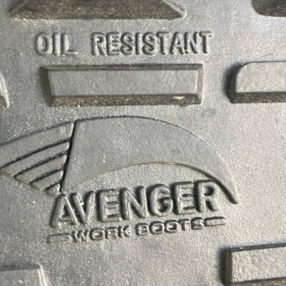 Avenger womens fortune work boots oil resistant black lace-up sz 8 composite toe - Picture 12 of 14